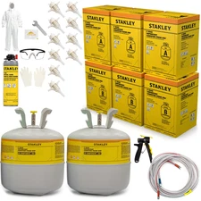 Stanley F994C Spray Foam 3 Kit (600 Board Feet) Closed Cell Class A Fire Rated