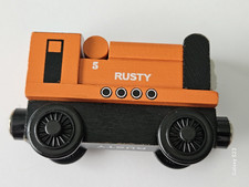 Thomas the Train Rusty Tank Engine Wooden Railway Friends 2001 - Black Roof