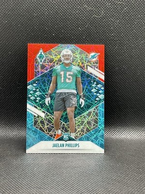 2021 Panini Phoenix Jaelan Phillips #148 Rookie RC Fire & Ice Lazer /50 Dolphins