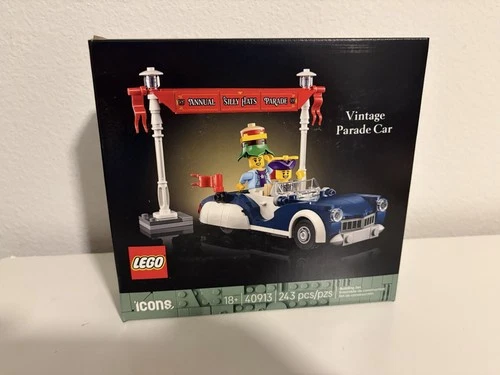 Lego 40913 ICONS GWP Vintage Parade Car, 243 pcs, Silly Hats, New Sealed In Box