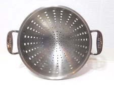 All-Clad Stainless Steel 5 Quart Colander Strainer 9”x5.5" Bowl Dimensions
