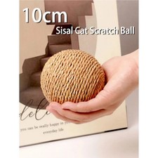 10CM Interactive Sisal Cat Scratching Ball Toy For Kitten Teeth Cleaning Anti Bi