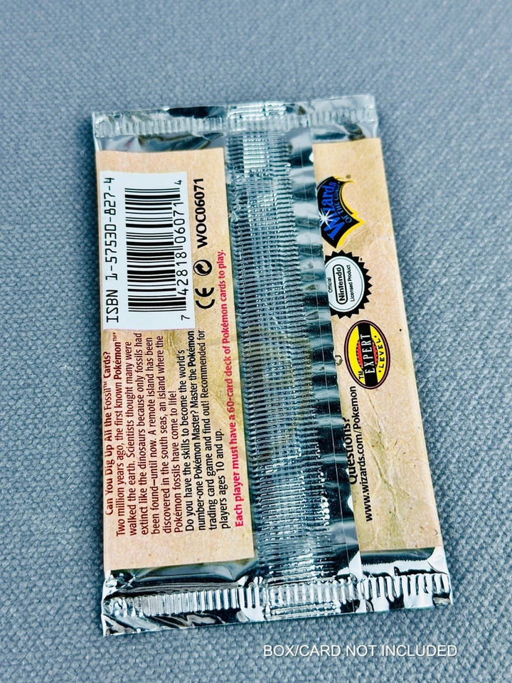 Pokemon Sobre FOSSIL 1ST EDITION Aerodactyl Abierto/Vacío ENG Holo - Imagen 2 de 3