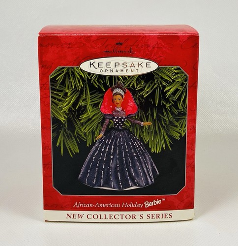 🌟Hallmark Keepsake African American Holiday Barbie Ornament Series, 1998, New - Picture 4 of 6