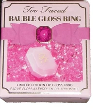 Too Faced Limited Edition Bauble Lip Gloss Ring - NEW