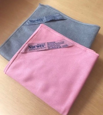 NORWEX BASIC PACKAGE GRAY ENVIROCLOTH & PINK WINDOW CLOTH ...