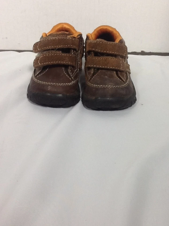 St720 Munchkin Baby Boys Brown Hook And Loop Loafers 5 Months - Image 2 of 4