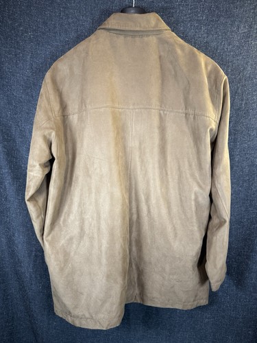 Roundtree & Yorke Jacket Adult L Brown Pockets Suede Coat Outdoors Mens - Picture 2 of 9