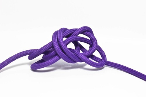 Textilkabel-Zuleitung lila Lampenkabel mit Schuko-Stecker 3-adrig 3Stk. x 1,15m - Bild 2 von 3
