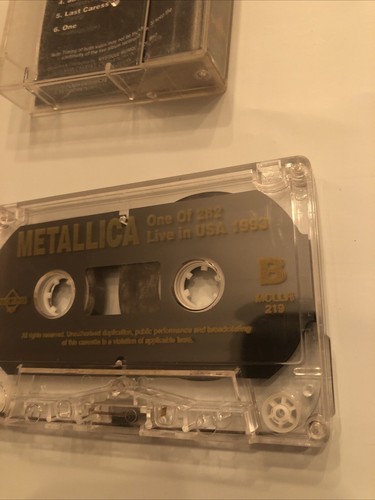 Metallica One Of 282 Live In USA 1993 Cassette Rare Hard To Find - Picture 3 of 3