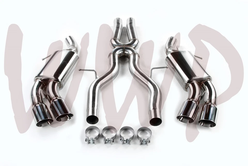 Sistema de escape doble CatBack de acero inoxidable de 3" 16-24 Chevy Camaro SS 6,2 L LT1 sin válvula Foto 3 de 3