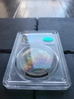 1885 Morgan Silver Dollar PCGS MS64 (CAC) Monster Rainbow Toned