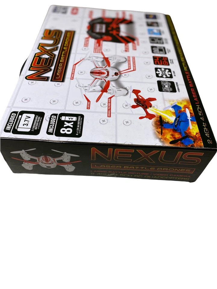 Nexus Laser Battle Drones By World Tech Elite 2.4 GHz 4.5 CH. NEW! RED & BLUE. - Image 3 of 4