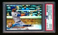 2018 TOPPS CHROME UPDATE AMED ROSARIO RC REFRACTOR ROOKIE SP #13/250 PSA10!POP8!