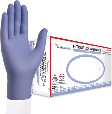 Cardinal Health Flexal Nitrile Gloves 200/Box Powder Free Non-Sterile 