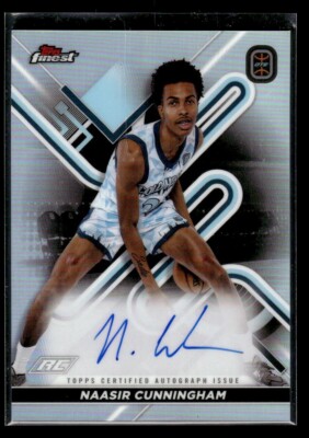 2022-23 Topps Finest OTE Naasir Cunningham #FA-NC Autograph Auto 