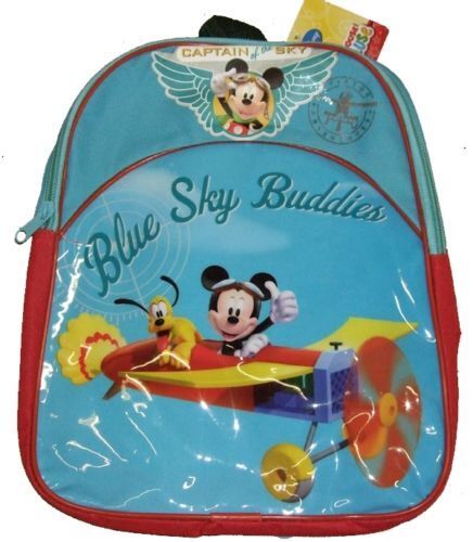 MICKEY MOUSE JUNIOR BACKPACK CHILDS KIDS RUCKSACK SCHOOL BAG 'BLUE SKY BUDDIES' - Picture 1 of 1