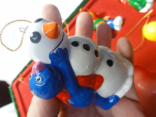 Vtg Set 8 Ceramic Sesame Street Ornaments Big Bird Cookie Monster Muppet Friends - 第 8/10 張圖片