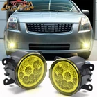 pair Bumper Front Fog Light Lamp w/Bulbs For Nissan Sentra 2007-2012 Replacement