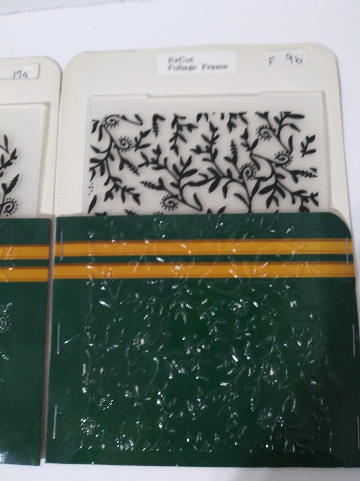 Xcut Universal Embossing Folder FOLIAGE FRAME and Foliage Border. Lot ...