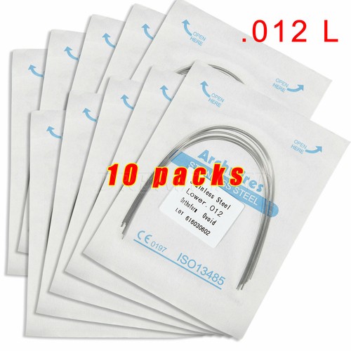 100 PIEZAS Alambre Arco Redondo Ovoide de Ortodoncia Dental Acero Inoxidable Forma de 10 Paquete SA - Imagen 5 de 32