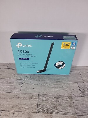 TP-Link Archer T2U Plus AC600 High Gain Wireless Dual Band USB 2.0 Wi-Fi Adapter
