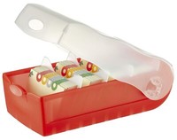 Han 998-617 Karteibox Croco, Din A8, FüR 500 Karten, Incl. 5 StüTzplatten, Rot-T