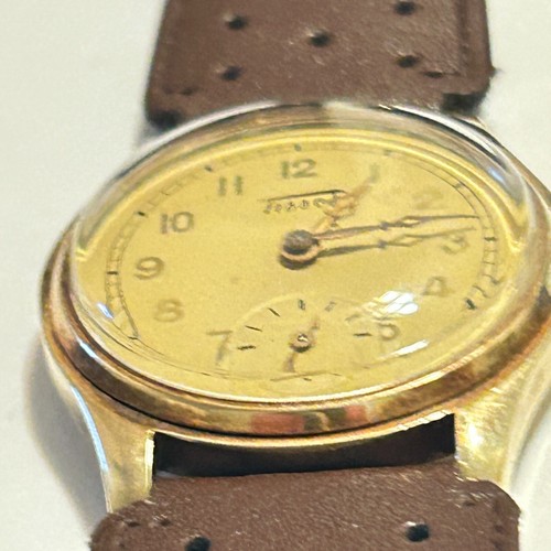 Vtg 1930s Tissot Solid 14K Gold Mens Dress Watch c1935 - Picture 2 of 16