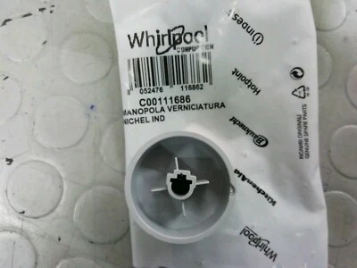 ARISTON OVEN KNOB NICKEL IND HOB - 1 PIECE C00111686