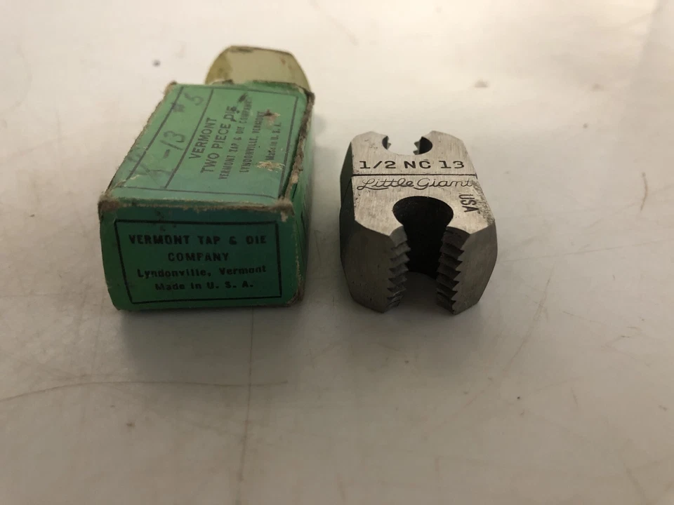 Vermont 1/2 NC 13 Two Piece Die - Image 2 of 2