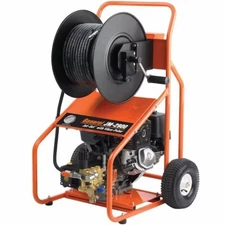 General Wire JM-2900-B Gas 3000 PSI 4 GPM Sewer Jetter w/ 200' x 3/8" Hose