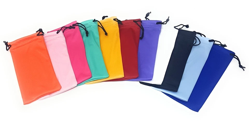 Drawstring Case Phone Glasses Sunglasses Rainbow Pocket Pouch Bulk Wallet Soft  - Image 3 of 4