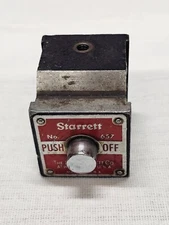 L.S. Starrett 657 Dial Indicator Magnetic Base Holder USA