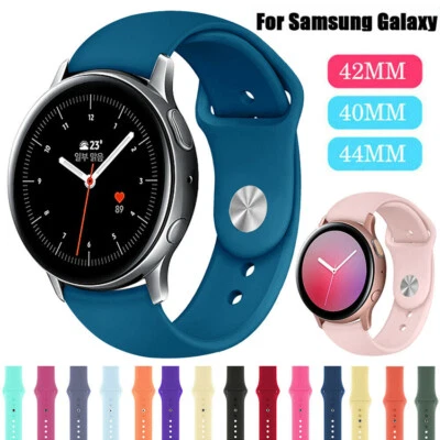 For Samsung Galaxy Watch 6 5 Pro 4 40/44mm Silicone Strap Sport Band Belt