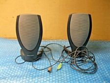 HARMON KARDON HK206 90 HZ 3W COMPUTER SPEAKERS No Power Adapter  USED 