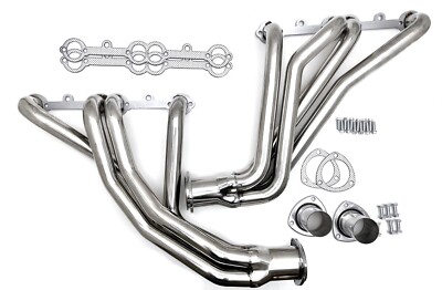 1966-91 Chevy GMC Truck Long Tube Headers 2WD 4WD C10 C20 K10 K20 Ceramic Coated
