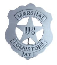 Collectable Western Badge - Replica Tombstone Arizona Territory US Marshal Badge