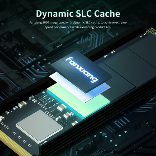 Fanxiang M.2 SSD 4TB NVME Heat Sink Internal Hard Drive PCIe Gen4 5000MBS PC/MAC - Picture 6 of 8