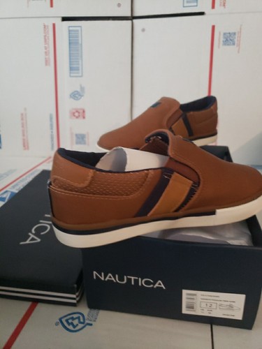 Nautica toddler size 12 Ori-t Tan/ivory, NIB, Boat Dress Casual Shoe #00s - Picture 11 of 24