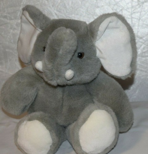 4 Stuffed Grey Elephants - Yomiko Classic-Cuddly Cousin-Beanfuls-Kellytoy - Picture 2 of 10