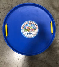 Super Saucer Blue Sled Round Winter Toy by Empire Toys