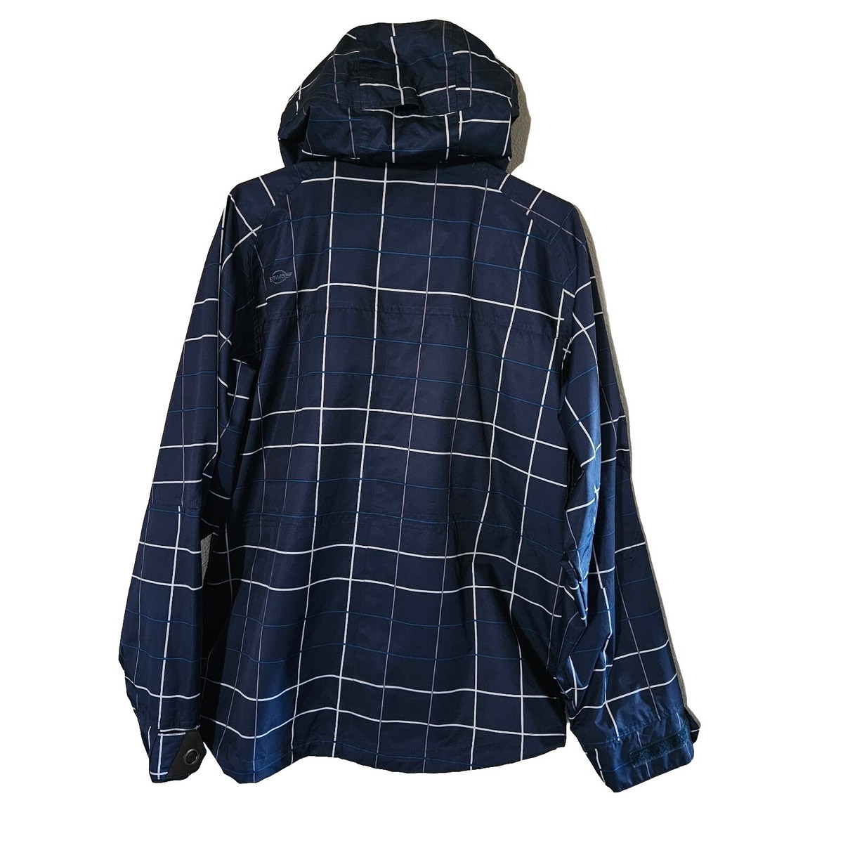 SIMS Ski Snowboard Jacket Small S Winter Blueberry Plaid Pockets
