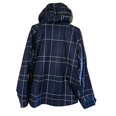 SIMS Ski Snowboard Jacket Small S Winter Blueberry Plaid Pockets