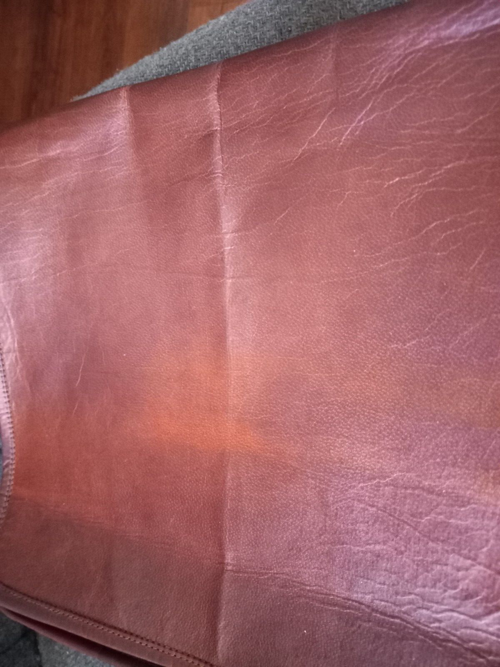 Leather Messenger Bag Briefcase Laptop Brown Lined eBay