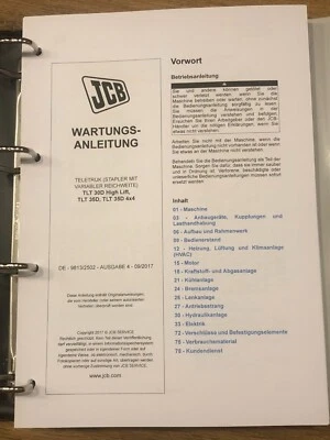JCB Teletruk TLT 30 D 35D4x4 Reparaturhandbuch Werkstatthandbuch