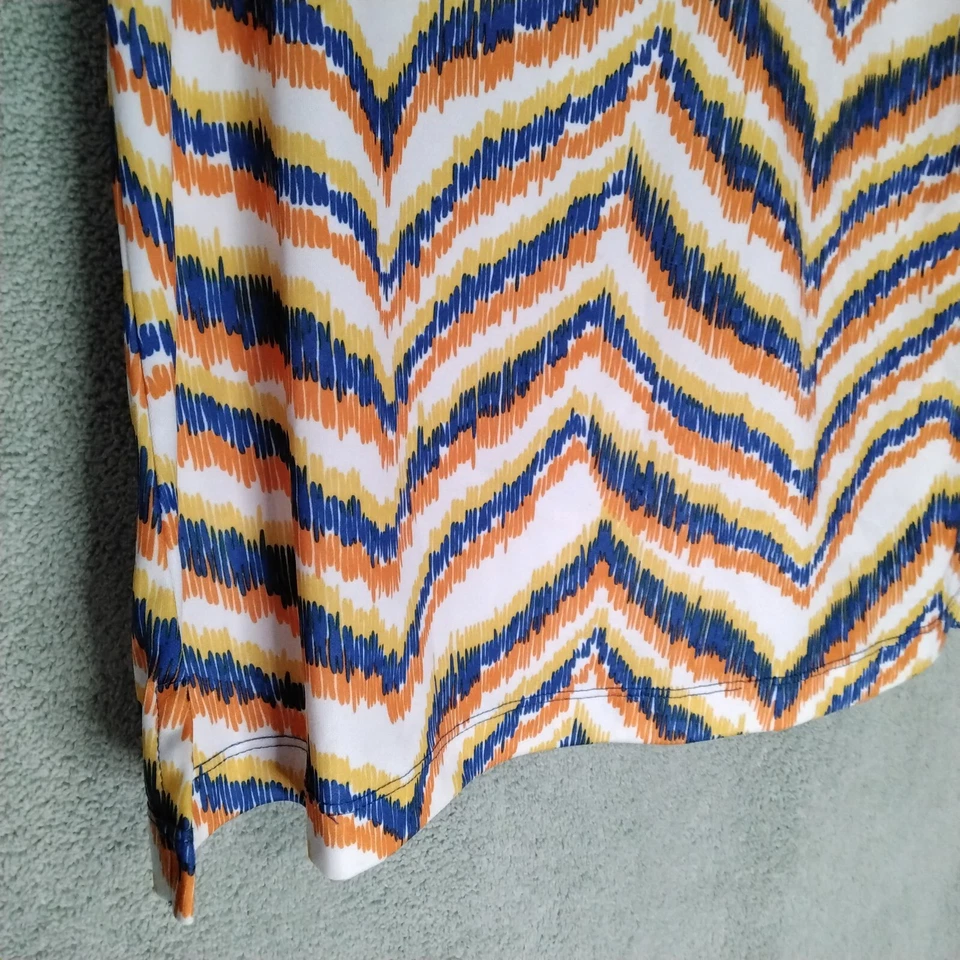 Monterey клуб сухой качели женщин Майка размер S оранжевый синие полоски без рукавов - Изображение 3 из 4