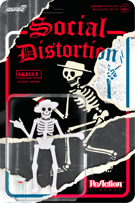 social distortion フィギュア Social Distortion - Skully ReAction 3.75” Action Figure 