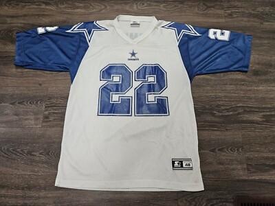 ダラス・カウボーイズ E.スミス シャツ 22番 Vintage Starter #22 Emmitt E Smith Dallas Cowboys White Size