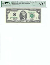 2003 $2 FRN FR1937-I* PMG 67 EPQ, Minneapolis * Note S/N I00266683*!!!