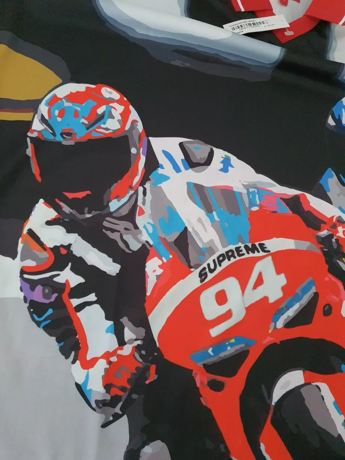 Maillot de foot SS20 Supreme Racing multicolore taille M manches courtes neuf avec étiquette 